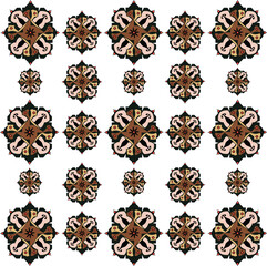 seamless pattern with decorative elements