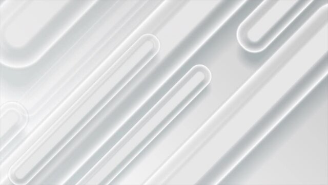 Grey and white corporate geometric abstract motion background with diagonal stripes. Seamless looping. Video animation Ultra HD 4K 3840x2160