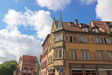 Fototapeta premium Street in Colmar, Alsace, France 