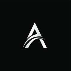 Elegant letter A logo