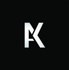 Letter A and letter K logo