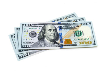 One hundred dollars banknotes