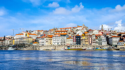 Fototapeta na wymiar Cais da Ribeira in Porto, Portugal