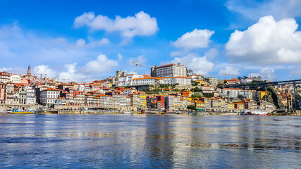 Fototapeta na wymiar Cais da Ribeira in Porto, Portugal