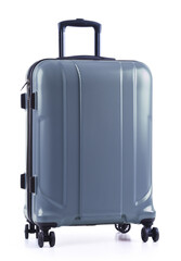 Travel suitcase isolated on white background