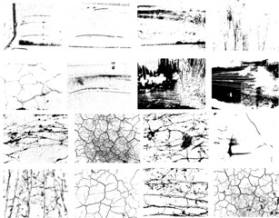 grunge textures set. background. vector illustration.  © miloje