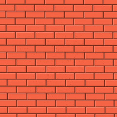 Vector illustration of a brick wall. Texture for use in decor, as a background for the interior, lettering, mo-cap, banner