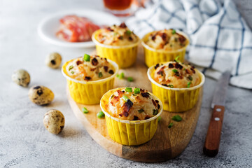 Bacon egg cheese breakfast muffins