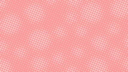 Light dotted pink pop art background in retro comic style with halftone gradient