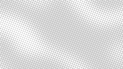 Light dotted gray on white pop art background in retro comic style with halftone gradient