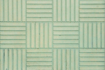 decorative green brick wall, plaster light background, building wall with light brick pattern