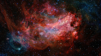 Cosmic landscape. Endless deep space. Elements of this image furnished by NASA