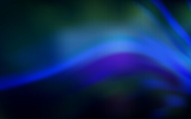 Dark BLUE vector blurred bright template.
