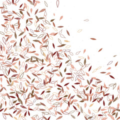 Leaves. Throw autumn leaves. Unusual abstract texture. Vector eps 10.
