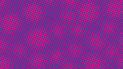 Bright magenta purple pop art background with halftone dots in retro comic style, backdrop template for your design
