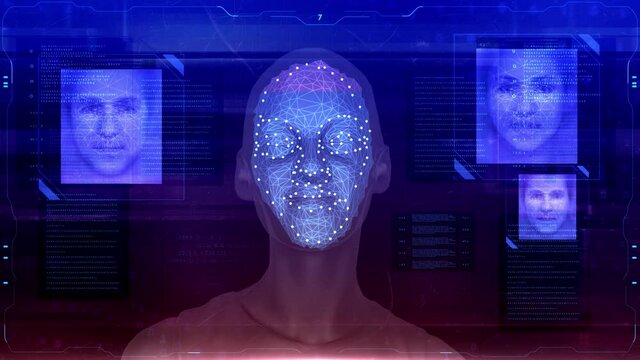 Face detection. 3D technology survey. Biometric face recognition. Face ID