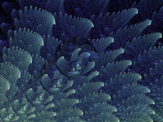 Abstract Computer generated Fractal design. A fractal is a never-ending pattern. Fractals are infinitely complex patterns that are self-similar across different scales. 2d rendering