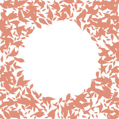 Leaves. Throw autumn leaves, frame. Unusual abstract texture. Vector eps 10.