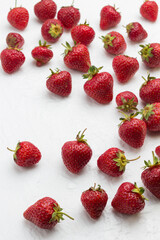 Fototapeta na wymiar Strawberry on white background. Diet food concept.