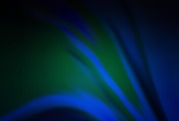 Dark BLUE vector blurred bright pattern.