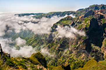 View from the highest mountain of Madeira