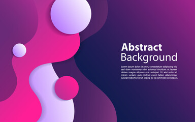 Wavy geometric background. Trendy gradient shapes composition.