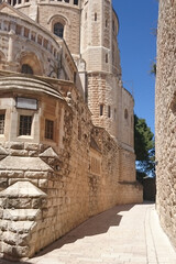 Narrow Street And Stonrd Houses At Jewish Quarter In Jerusalem in Israel