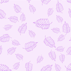 Seamless endless botanical texture pattern leaves for fabric textile or wallpaper