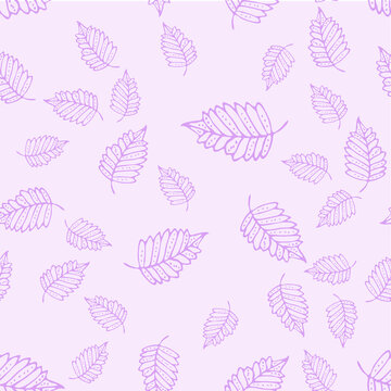 Seamless endless botanical texture pattern leaves for fabric textile or wallpaper © Valerya
