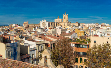 View of the Cathedral of Tarragona Catedral de Santa Tecla de Tarragona, Spain