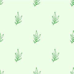 Fototapeta na wymiar Seamless endless botanical texture pattern leaves for fabric textile or wallpaper