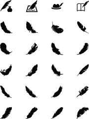 Feathers Vector Solid Icons 4
