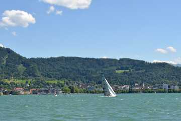 Segeln am Bodensee, St&uuml;rmische See Dreil&auml;ndereck