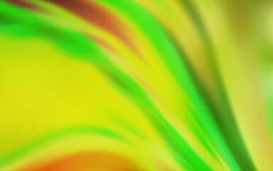 Light Green, Yellow vector blurred shine abstract texture.