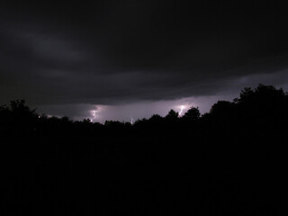 Night thunderstorm