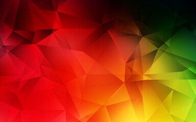 Fototapeta premium Dark Multicolor vector abstract polygonal pattern.