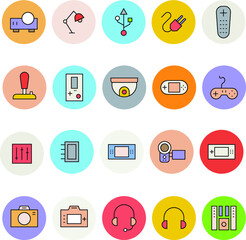 Devices Flat Vector Icons Collection