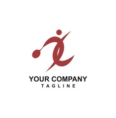 simple badminton or tennis team competition logo and vector icon