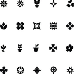 
Flowers Vector Icons 3
