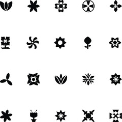 
Flowers Vector Icons 7
