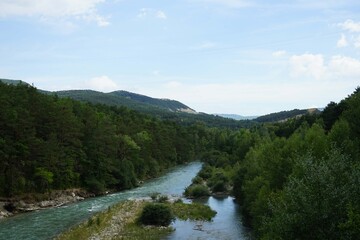 The long Verdon River in south-eastern France