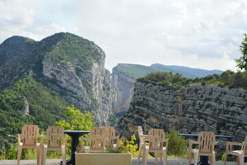 Overview of the Verdon mountains, France