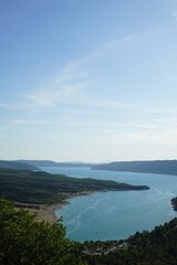 View of Sainte-Croix lake between the Verdon Gorges, France