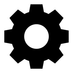 Gear vector icon. A flat illustration design used for Gear icon, on a white background.