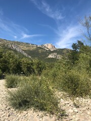 View of the French Gorges du Verdon region