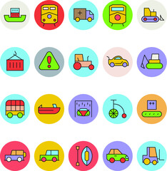 
Flat Circular Icons Pack
