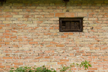 Fototapeta na wymiar old window wall