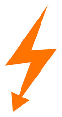 Electric Strike vector illustration. A flat illustration design used for Electric Strike icon, on a white background.