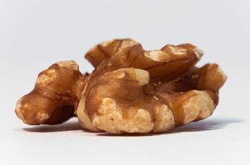 macro shot of a walnut