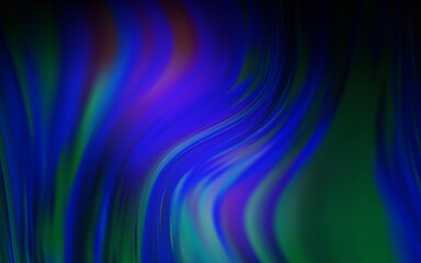 Dark BLUE vector blurred bright texture.